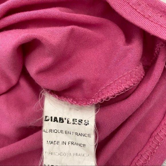 Diab’less Paris pink asymmetrical top - Picture 6 of 8